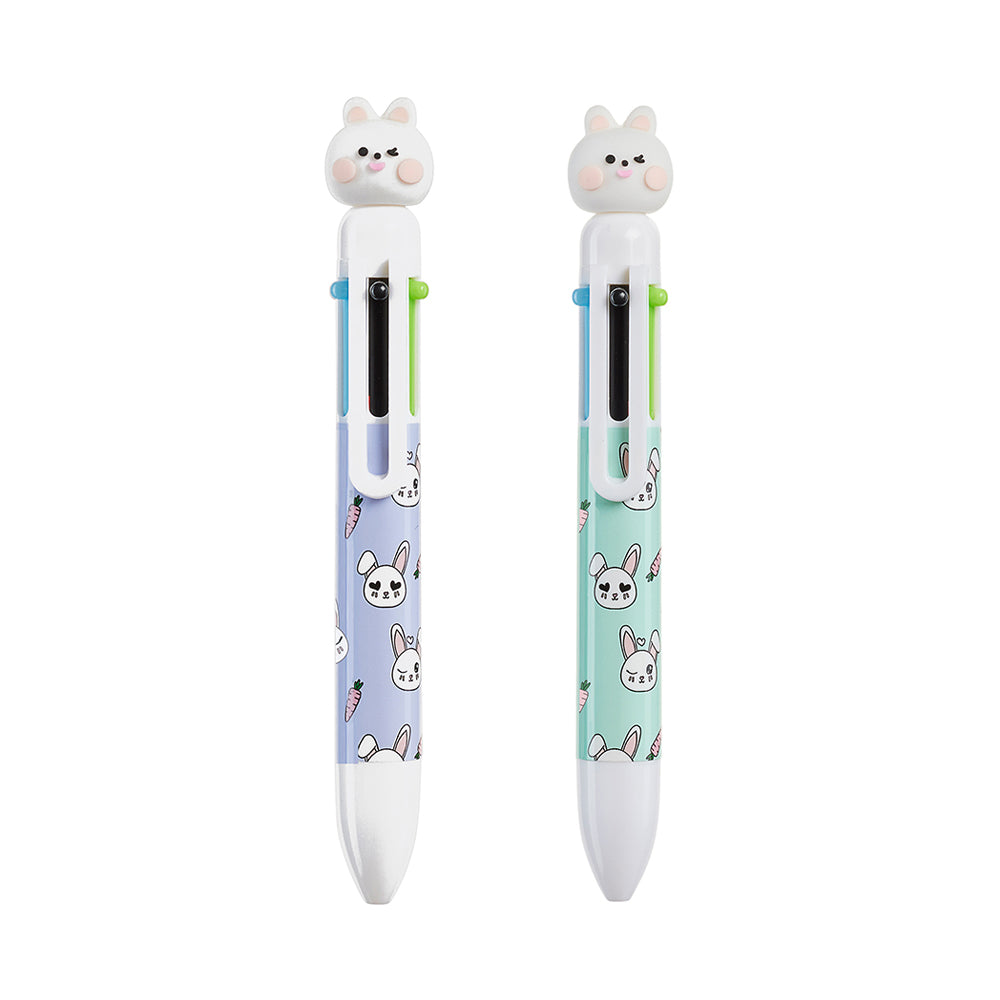 Esferográfica (6 Cores) Coelho Corpo Sortido 1un