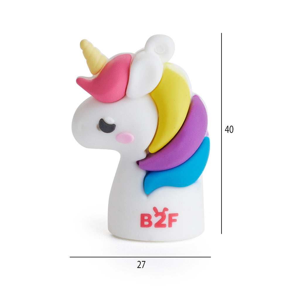 Afia Lápis 1 Boca Silicone Unicórnio 1un