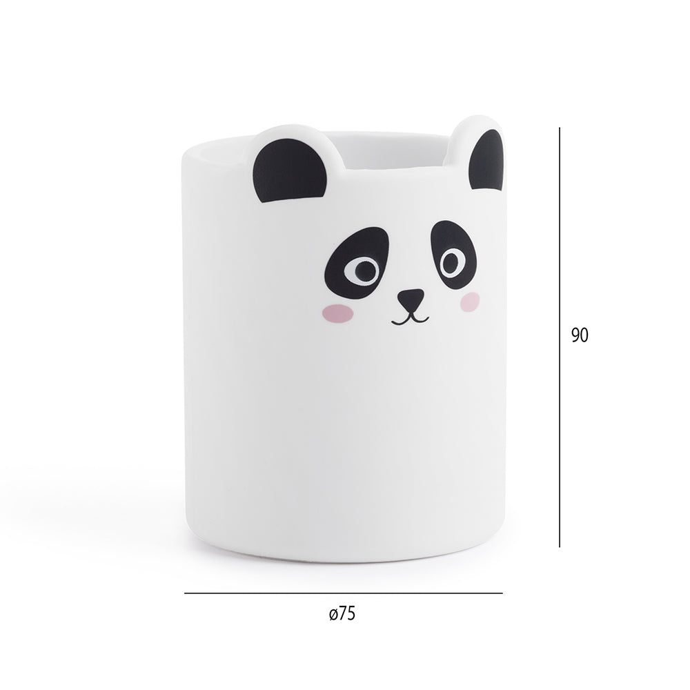 Porta Lápis Silicone Redondo Wildly Panda