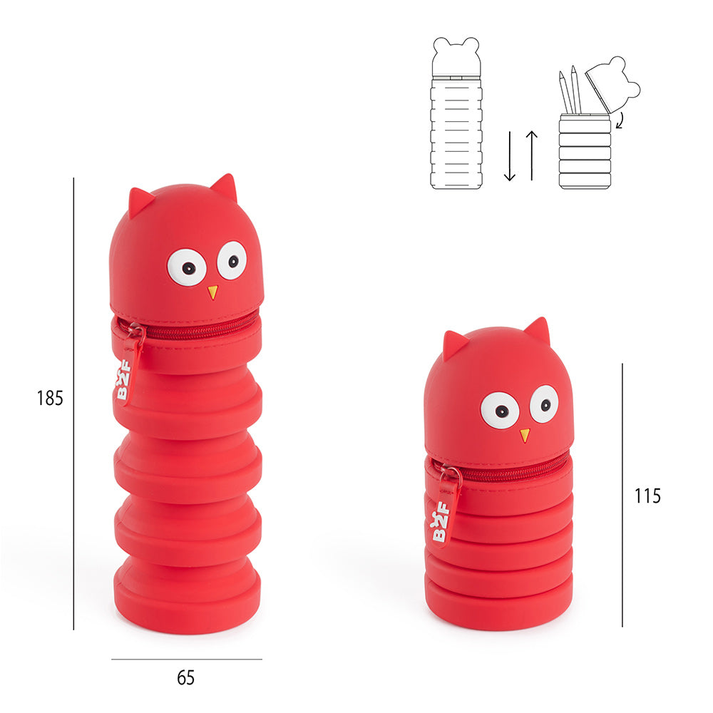 Estojo Silicone Extensível Growing Pets Coruja