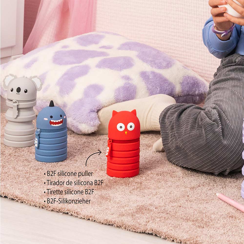 Estojo Silicone Extensível Growing Pets Coruja