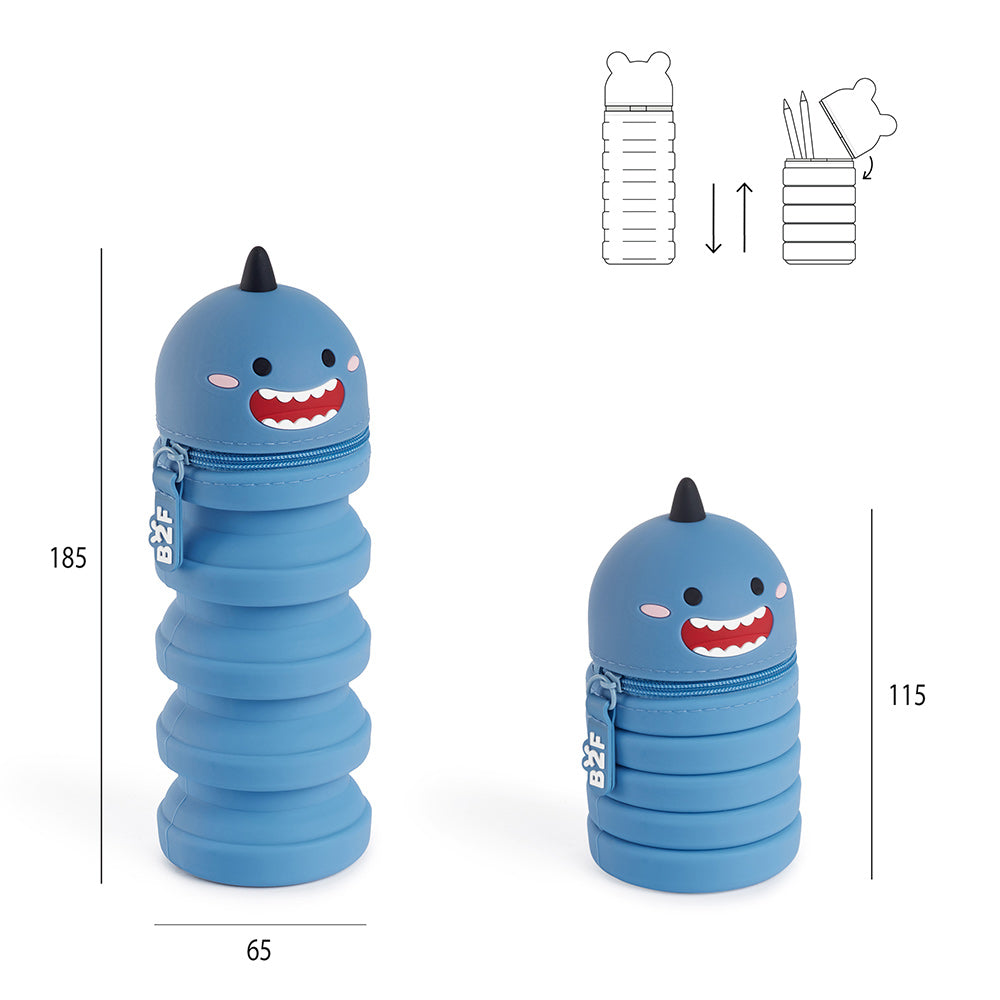 Estojo Silicone Extensível Growing Pets Tubarão
