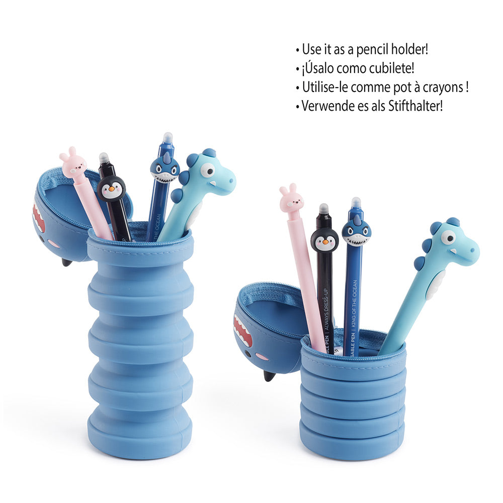 Estojo Silicone Extensível Growing Pets Tubarão