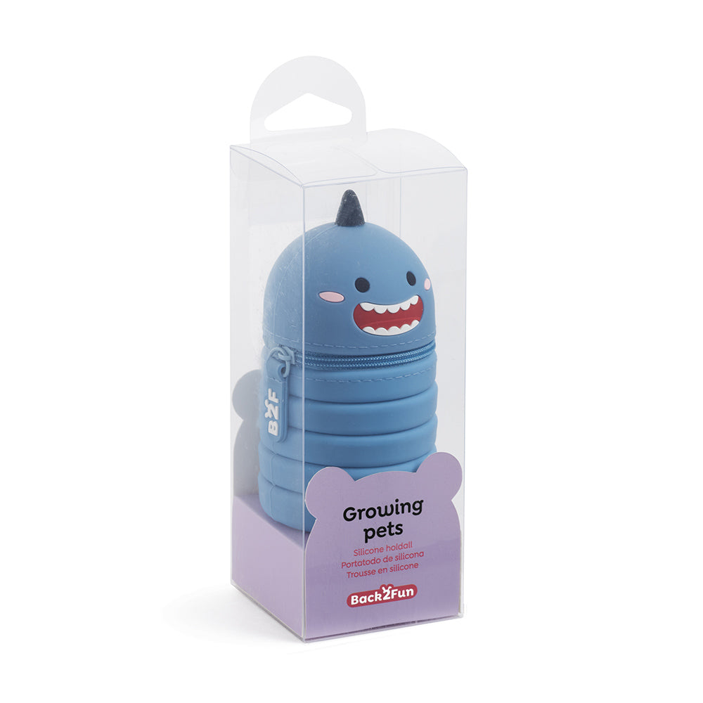 Estojo Silicone Extensível Growing Pets Tubarão