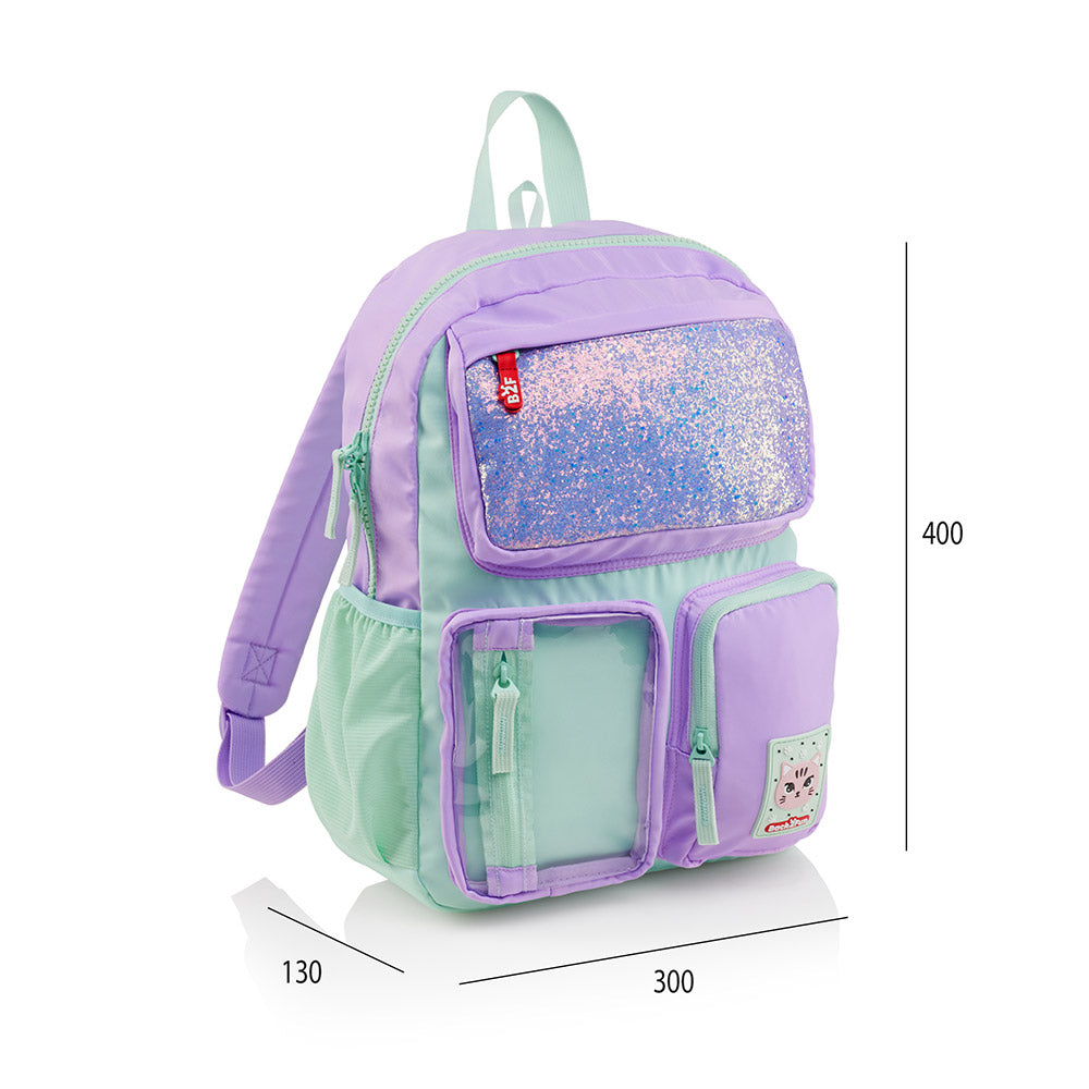 Mochila Infantil Turquesa e Lilás 17L