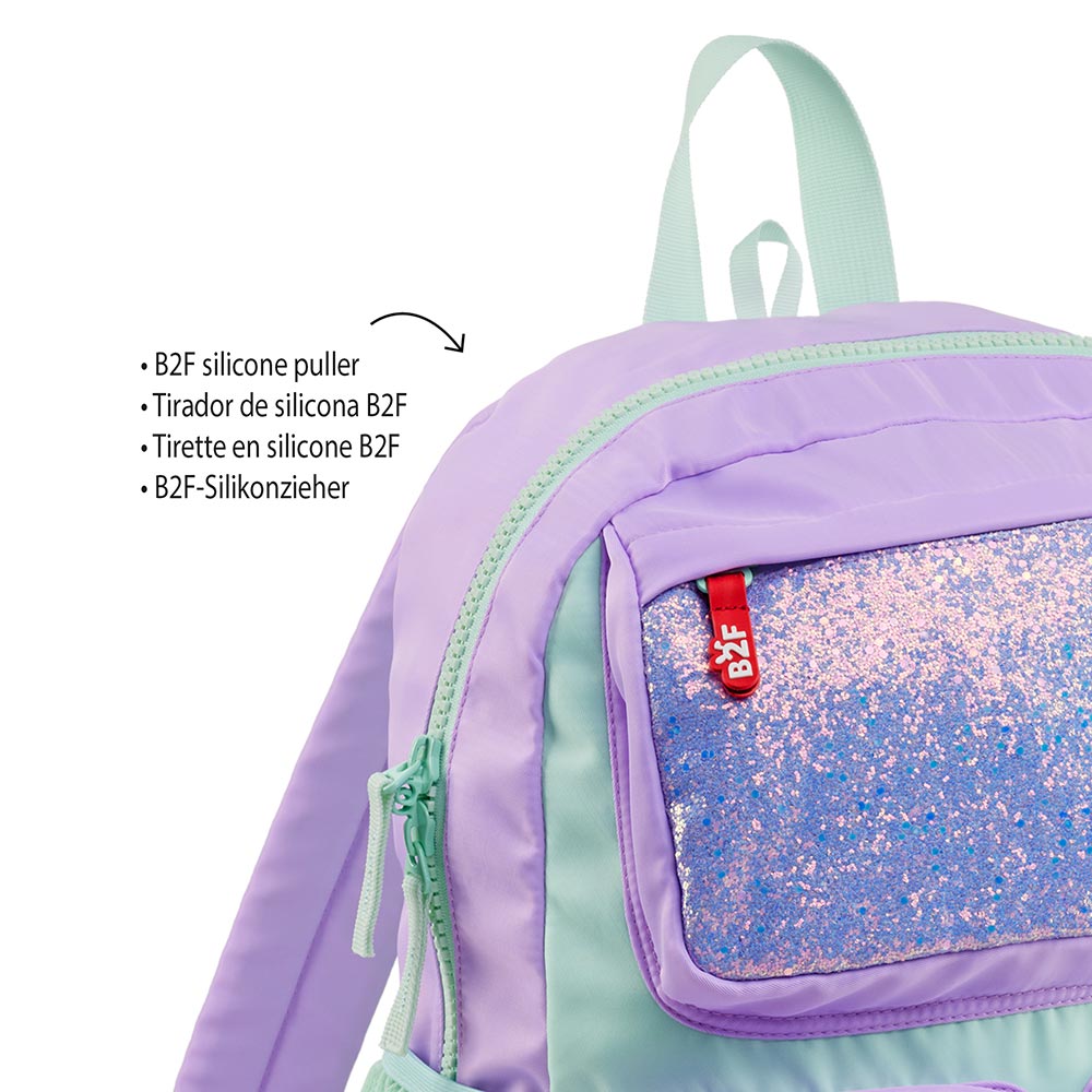 Mochila Infantil Turquesa e Lilás 17L
