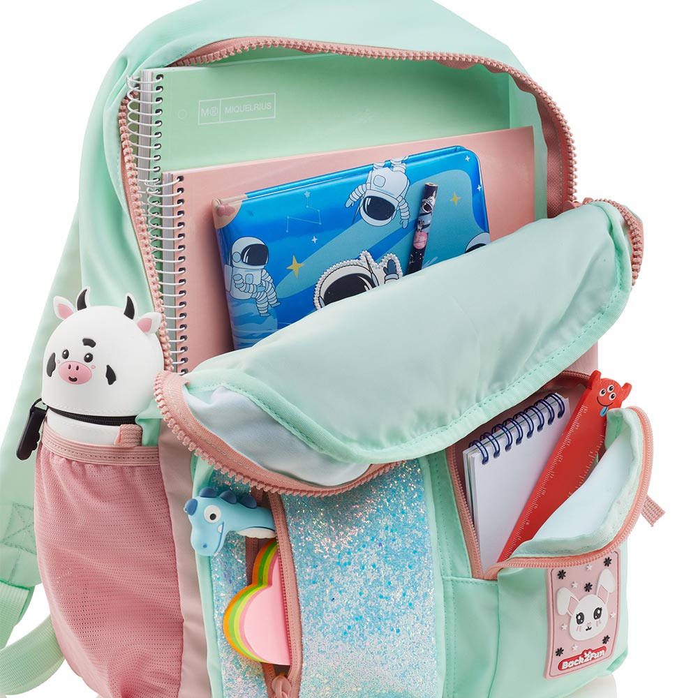 Mochila Infantil Turquesa e Rosa 17L