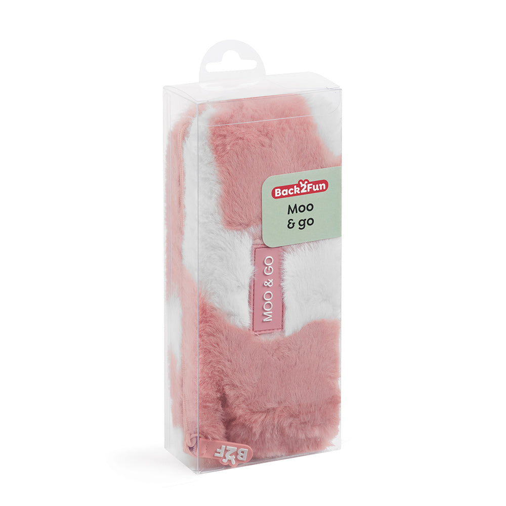 Estojo Peluche Moo/Go Rosa
