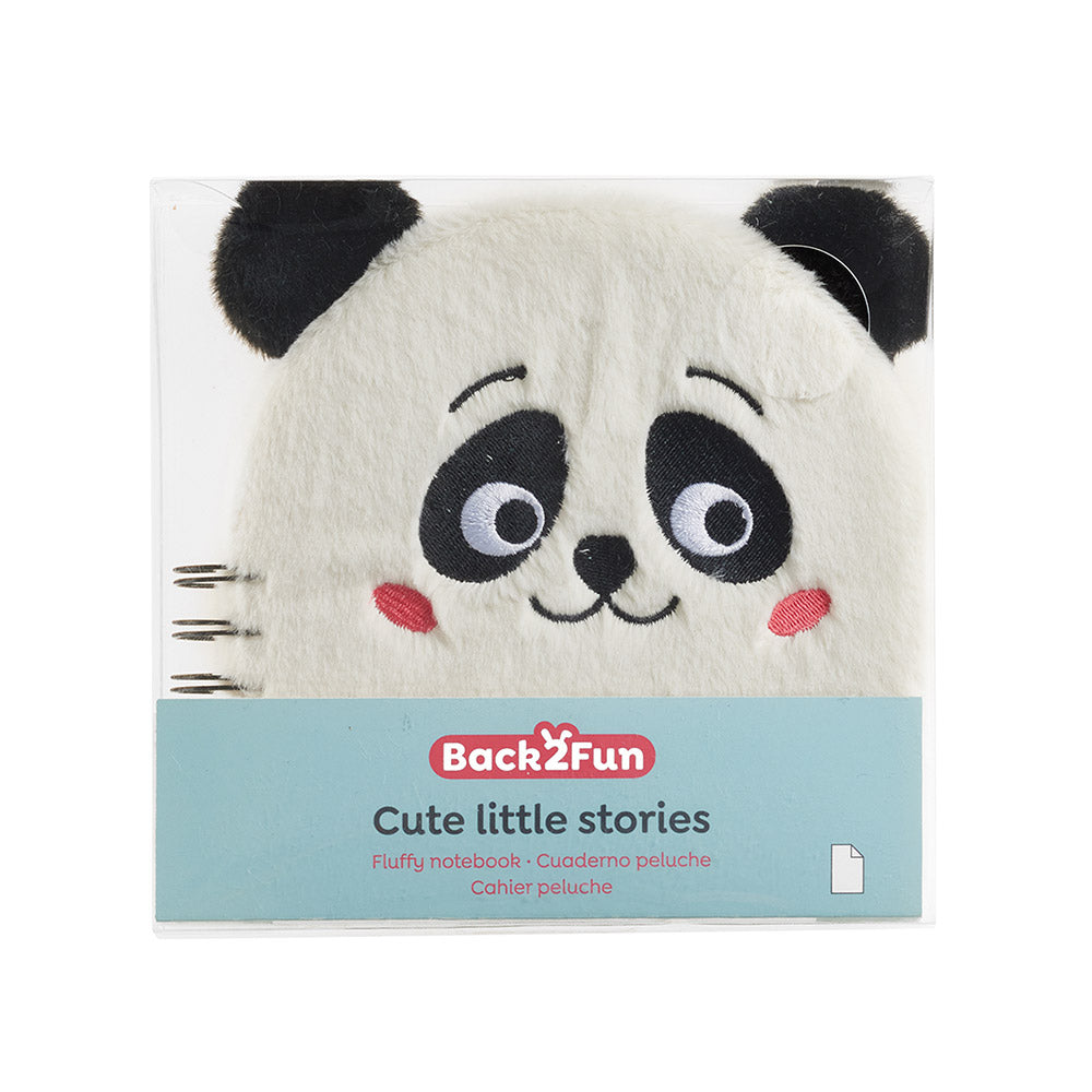 Bloco Espiral 160x160mm Liso Peluche Panda 80Fls 1un