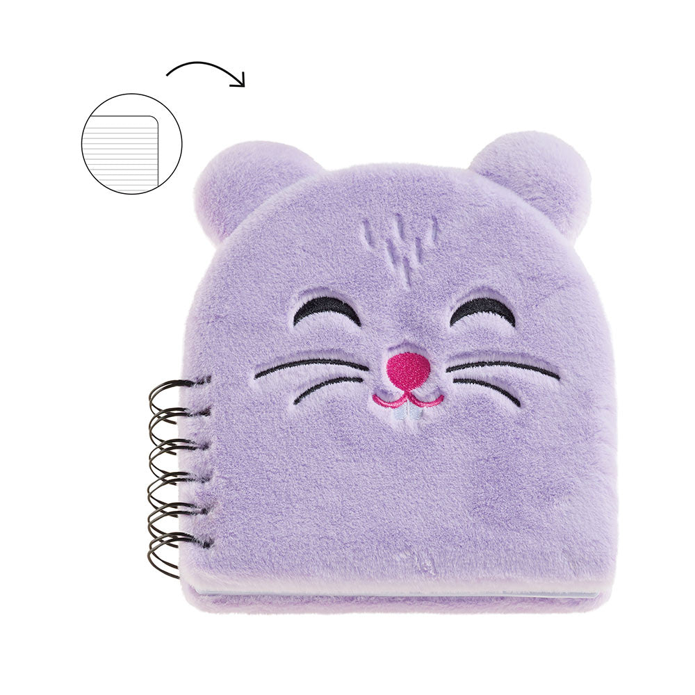 Bloco Espiral 160x160mm Pautado Peluche Hamster 80fls 1un