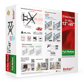 Suporte Parede TV 13-65 Pol 4 Movimentos