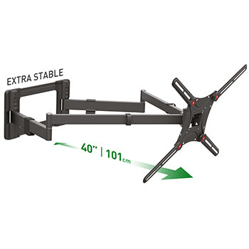 Suporte Parede TV 13-80 Pol 4 Movimentos Extra Longo