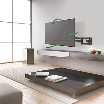 Suporte Parede TV 13-80 Pol 4 Movimentos Extra Longo