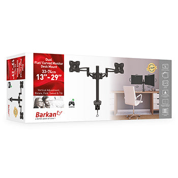Suporte Mesa 2x TV 13-29 Pol 5 Movimentos