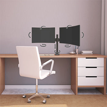 Suporte Mesa 2x TV 13-29 Pol 5 Movimentos