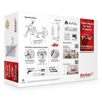 Suporte Parede Tablet 7-14 Pol 3 Movimentos