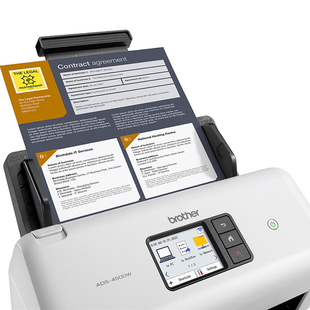 Scanner de Mesa Profissional ADS4500W Wi-Fi LAN