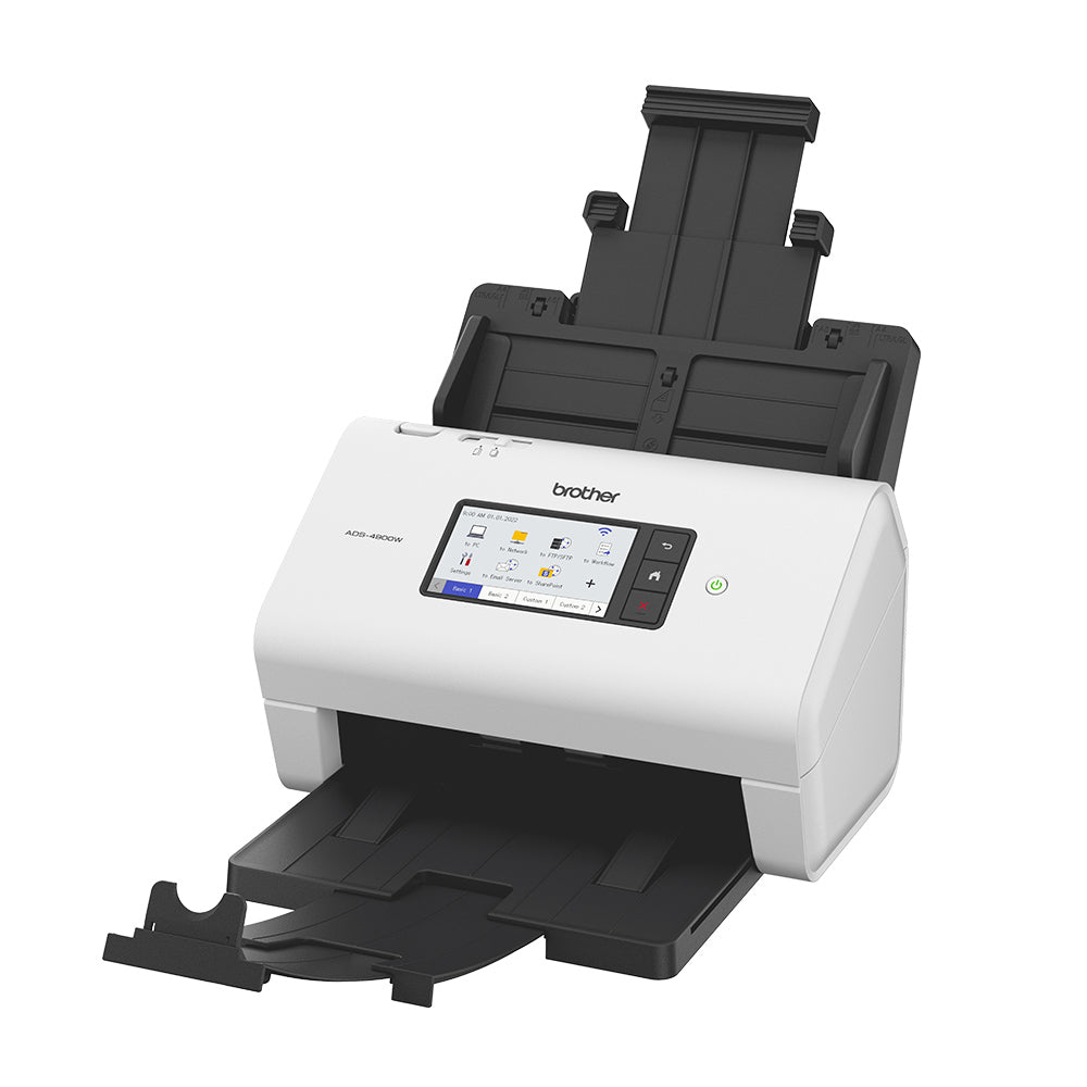 Scanner de Mesa Profissional ADS4900W Wi-Fi LAN NFC