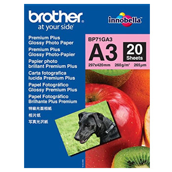 Papel BROTHER Fotográfico Mate A3 145gr 25 Folhas
