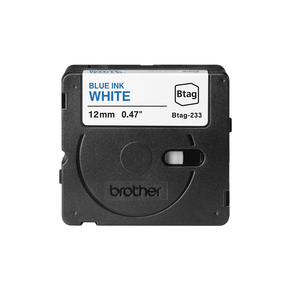 Fita Btag233 12mmx4mts Branco/Azul