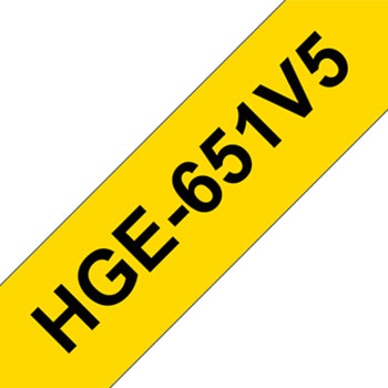 Fita AltaQualidade 24mmx8mts Amarelo/Preto 5un