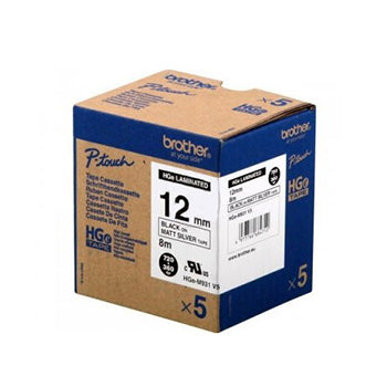 Fita AltaQualidade 12mmx8mts Prateado/Preto 5un