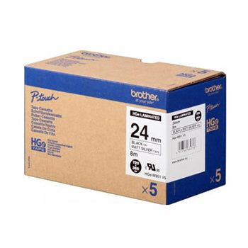 Fita AltaQualidade 24mmx8mts Prateado/Preto 5un