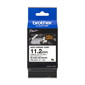 Fita Tubo Termo Retrátil 11,2mmx1,5m Branco/Preto