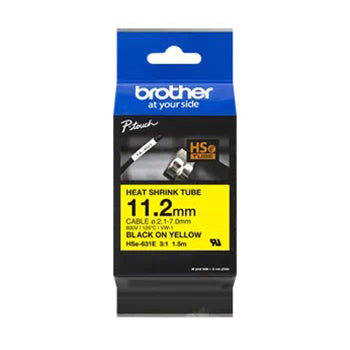 Fita Tubo Termo Retrátil 11,2mmx1,5m Amarelo/Preto