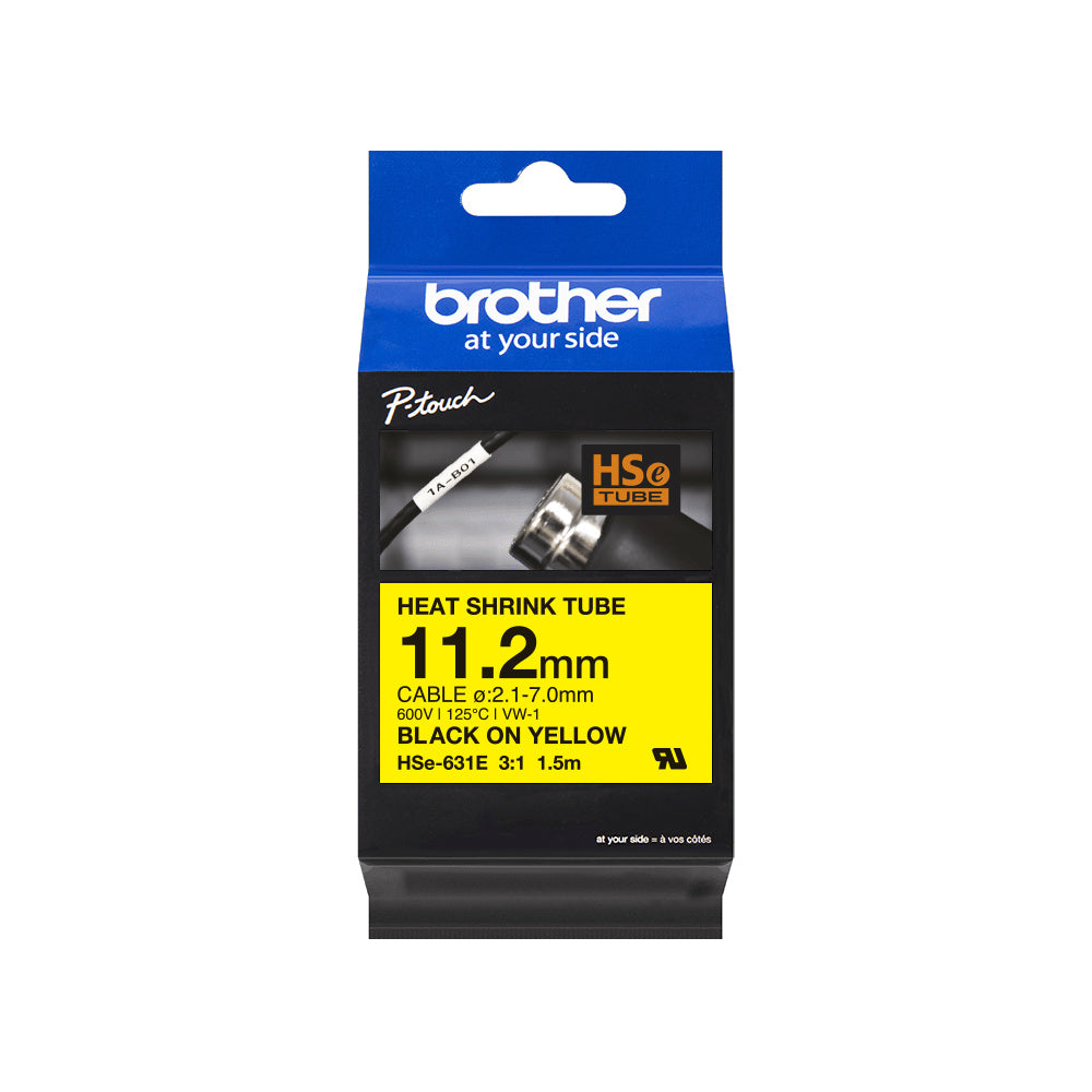 Fita Tubo Termo Retrátil 11,2mmx1,5m Amarelo/Preto