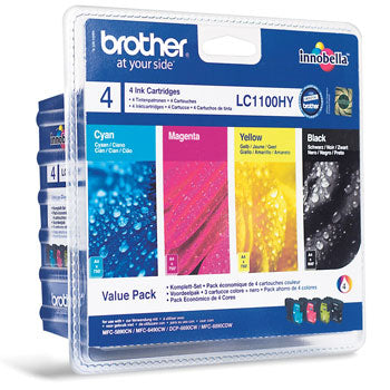 Pack Tinteiros Brother LC1100HYVALBP 4 Cores