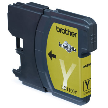 Tinteiro Brother LC1100Y Amarelo 5,5ml 325 Pág.