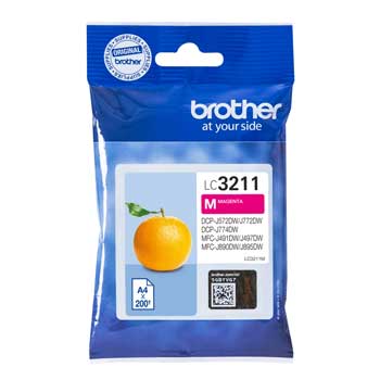 Tinteiro Brother LC3211M Magenta 200 Pág.