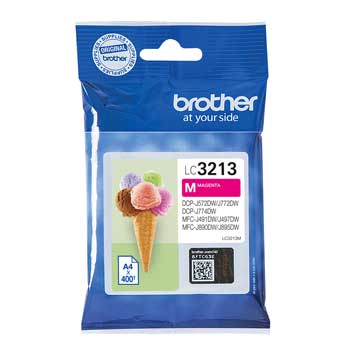Tinteiro Brother LC3213M Magenta 400 Pág.
