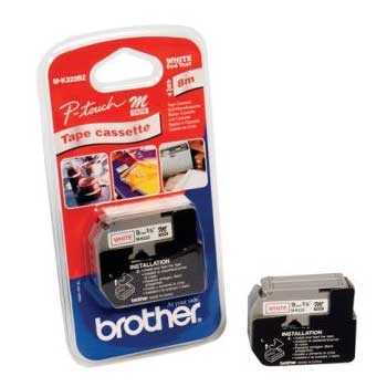 Fita Não Laminada 09mmx8mts Branco/Vermelho