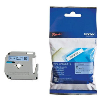 Fita Não Laminada 09mmx8mts Azul/Preto