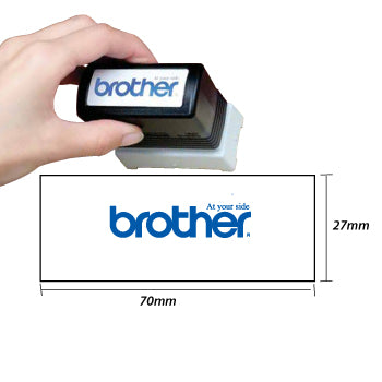 Carimbo 27x70mm Verde Brother PR2770G6 6un