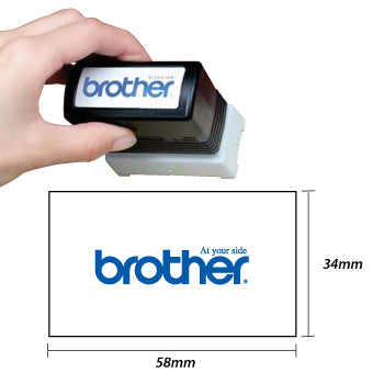Carimbo 34x58mm Vermelho Brother PR3458R6P 6un