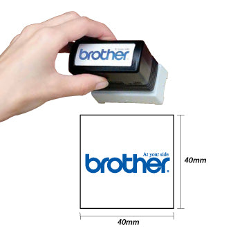 Carimbo 40x40mm Vermelho Brother PR4040R6P 6un
