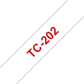 Fita Laminada 12mmx7,7mts Branco/Vermelho