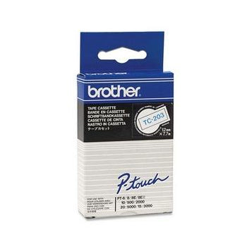 Fita Laminada 12mmx7,7mts Branco/Azul