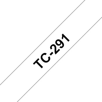 Fita Laminada 09mmx7,7mts Branco/Preto