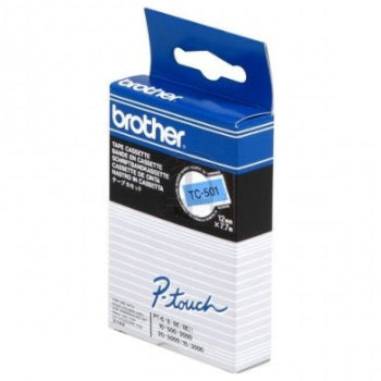 Fita Laminada 12mmx7,7mts Azul/Preto