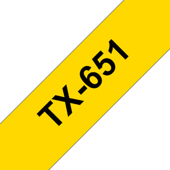 Fita Laminada 24mmx15mts Amarelo/Preto