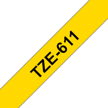 Fita Laminada 06mmx8mts Amarelo/Preto
