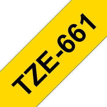 Fita Laminada 36mmx8mts Amarelo/Preto