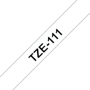 Fita Laminada 06mmx8mts Transparente/Preto