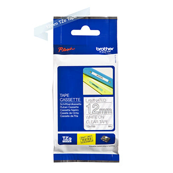 Fita Laminada 12mmx8mts Transparente/Branco