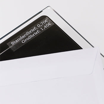 Fita Laminada 12mmx8mts Transparente/Branco