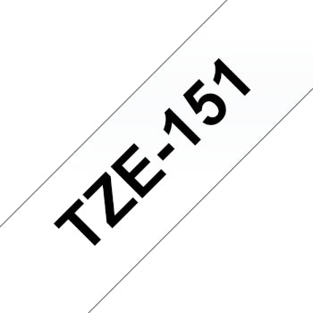 Fita Laminada 24mmx8mts Transparente/Preto